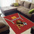 Custom Bulgaria Football Area Rug The Lions Come Champions Red Version