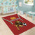 Custom Bulgaria Football Area Rug The Lions Come Champions Red Version