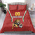 Custom Bulgaria Football Bedding Set The Lions Come Champions Red Version