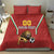 Custom Bulgaria Football Bedding Set The Lions Come Champions Red Version