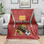 Custom Bulgaria Football Blanket The Lions Come Champions Red Version