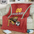 Custom Bulgaria Football Blanket The Lions Come Champions Red Version