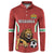 Custom Bulgaria Football Button Sweatshirt The Lions Come Champions Red Version