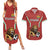 Custom Bulgaria Football Couples Matching Summer Maxi Dress and Hawaiian Shirt The Lions Come Champions Red Version