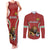 Custom Bulgaria Football Couples Matching Tank Maxi Dress and Long Sleeve Button Shirt The Lions Come Champions Red Version