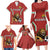 Custom Bulgaria Football Family Matching Long Sleeve Bodycon Dress and Hawaiian Shirt The Lions Come Champions Red Version