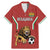 Custom Bulgaria Football Family Matching Mermaid Dress and Hawaiian Shirt The Lions Come Champions Red Version