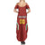 Custom Bulgaria Football Family Matching Summer Maxi Dress and Hawaiian Shirt The Lions Come Champions Red Version