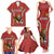 Custom Bulgaria Football Family Matching Tank Maxi Dress and Hawaiian Shirt The Lions Come Champions Red Version