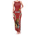 Custom Bulgaria Football Family Matching Tank Maxi Dress and Hawaiian Shirt The Lions Come Champions Red Version