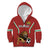 Custom Bulgaria Football Kid Hoodie The Lions Come Champions Red Version