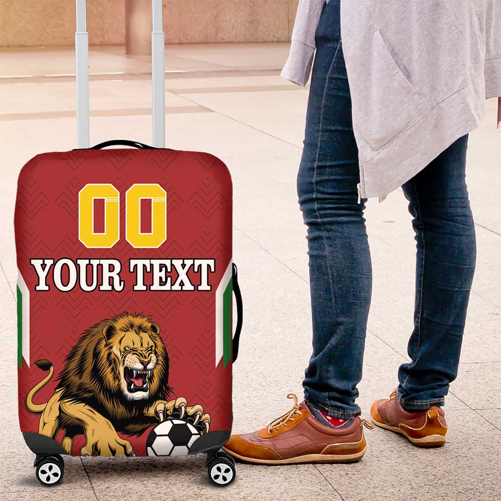 Custom Bulgaria Football Luggage Cover The Lions Come Champions Red Version