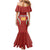 Custom Bulgaria Football Mermaid Dress The Lions Come Champions Red Version