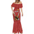 Custom Bulgaria Football Mermaid Dress The Lions Come Champions Red Version