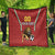 Custom Bulgaria Football Quilt The Lions Come Champions Red Version - Wonder Print Shop