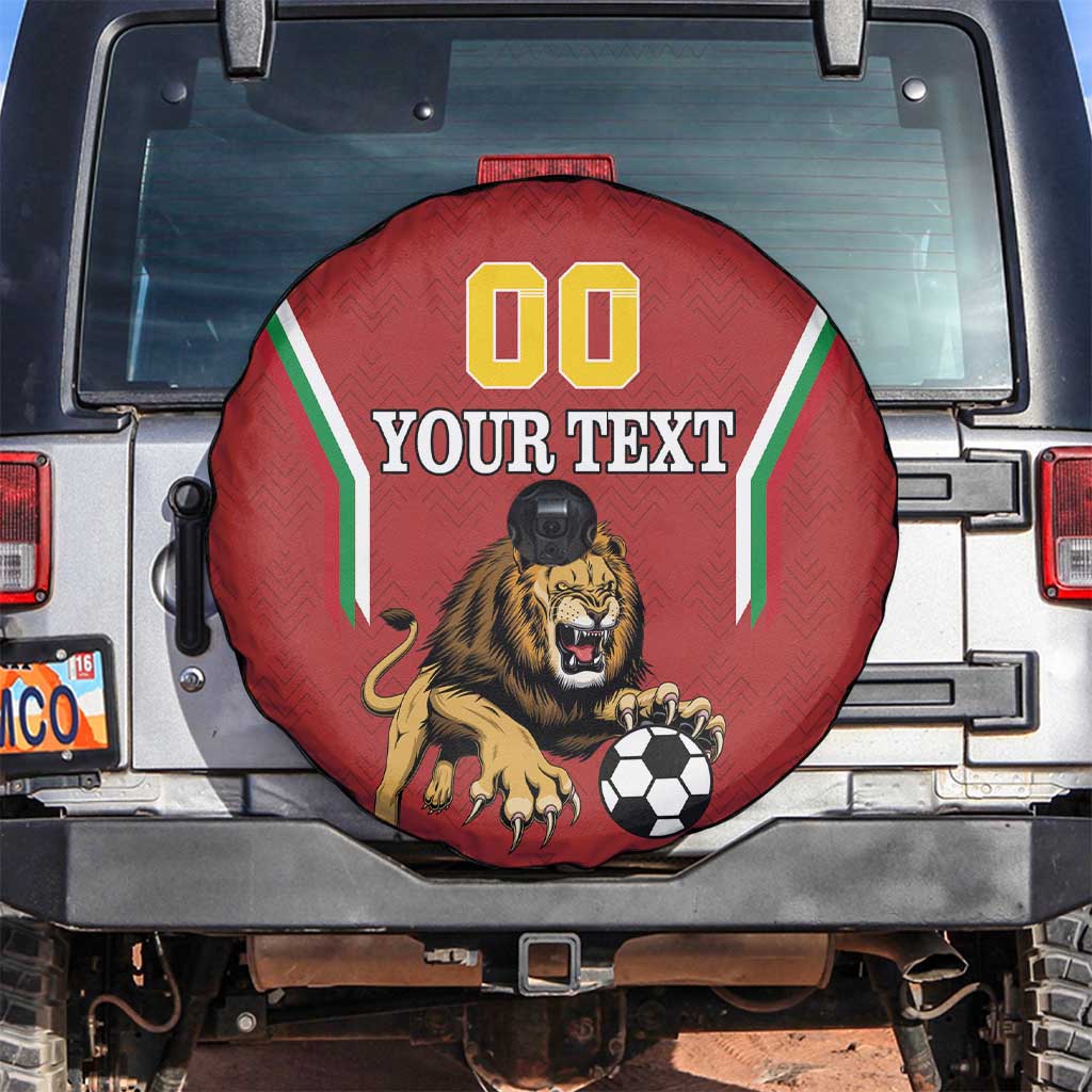 Custom Bulgaria Football Spare Tire Cover The Lions Come Champions Red Version - Wonder Print Shop