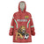 Custom Bulgaria Football Wearable Blanket Hoodie The Lions Come Champions Red Version - Wonder Print Shop