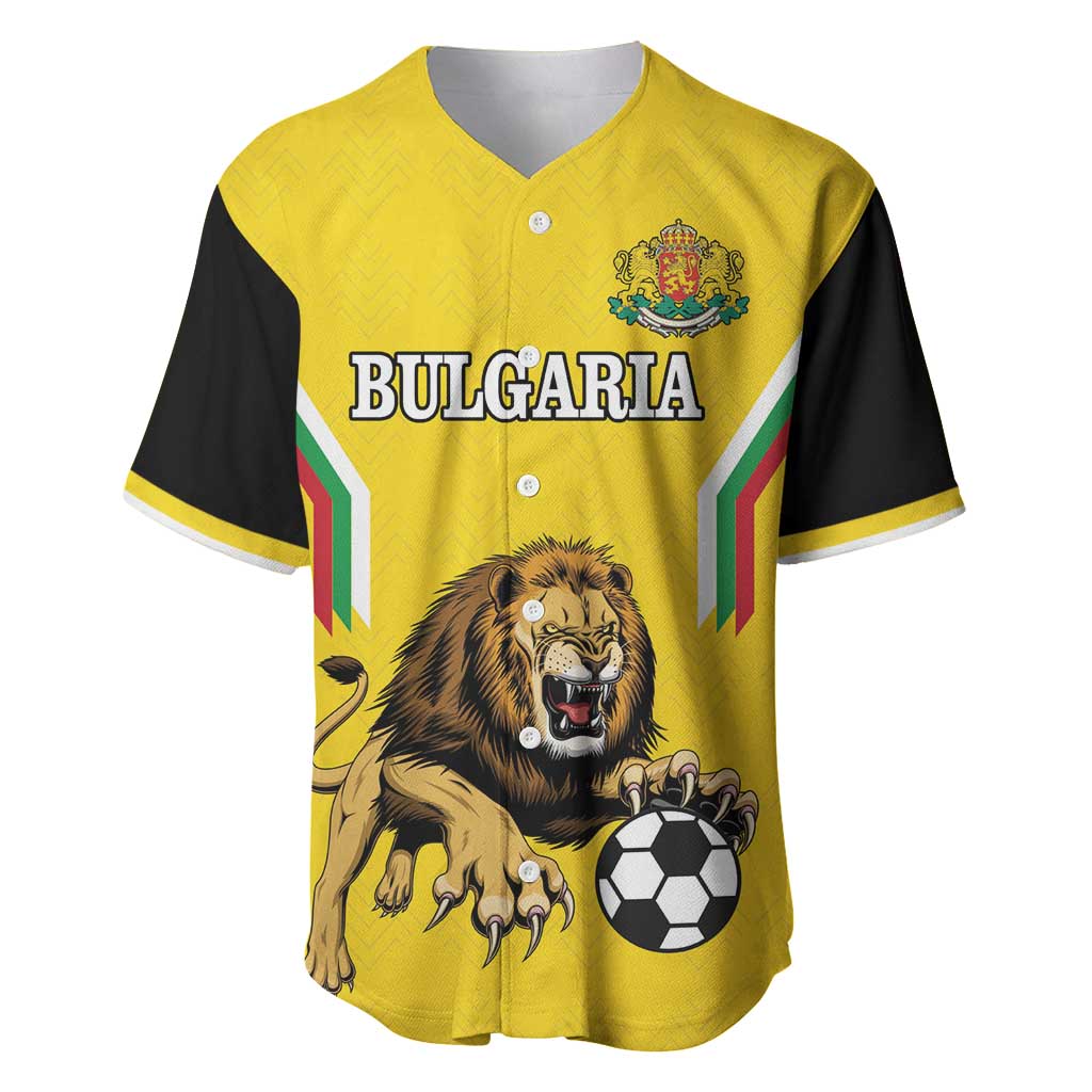 Custom Bulgaria Football Baseball Jersey The Lions Come Champions Yellow Version