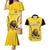 Custom Bulgaria Football Couples Matching Mermaid Dress and Hawaiian Shirt The Lions Come Champions Yellow Version