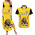 Custom Bulgaria Football Couples Matching Summer Maxi Dress and Hawaiian Shirt The Lions Come Champions Yellow Version