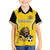 Custom Bulgaria Football Family Matching Puletasi and Hawaiian Shirt The Lions Come Champions Yellow Version