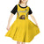 Custom Bulgaria Football Kid Short Sleeve Dress The Lions Come Champions Yellow Version