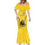 Custom Bulgaria Football Mermaid Dress The Lions Come Champions Yellow Version