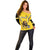 Custom Bulgaria Football Off Shoulder Sweater The Lions Come Champions Yellow Version