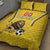 Custom Bulgaria Football Quilt Bed Set The Lions Come Champions Yellow Version - Wonder Print Shop