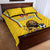 Custom Bulgaria Football Quilt Bed Set The Lions Come Champions Yellow Version - Wonder Print Shop