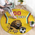 Custom Bulgaria Football Round Carpet The Lions Come Champions Yellow Version - Wonder Print Shop