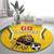 Custom Bulgaria Football Round Carpet The Lions Come Champions Yellow Version - Wonder Print Shop