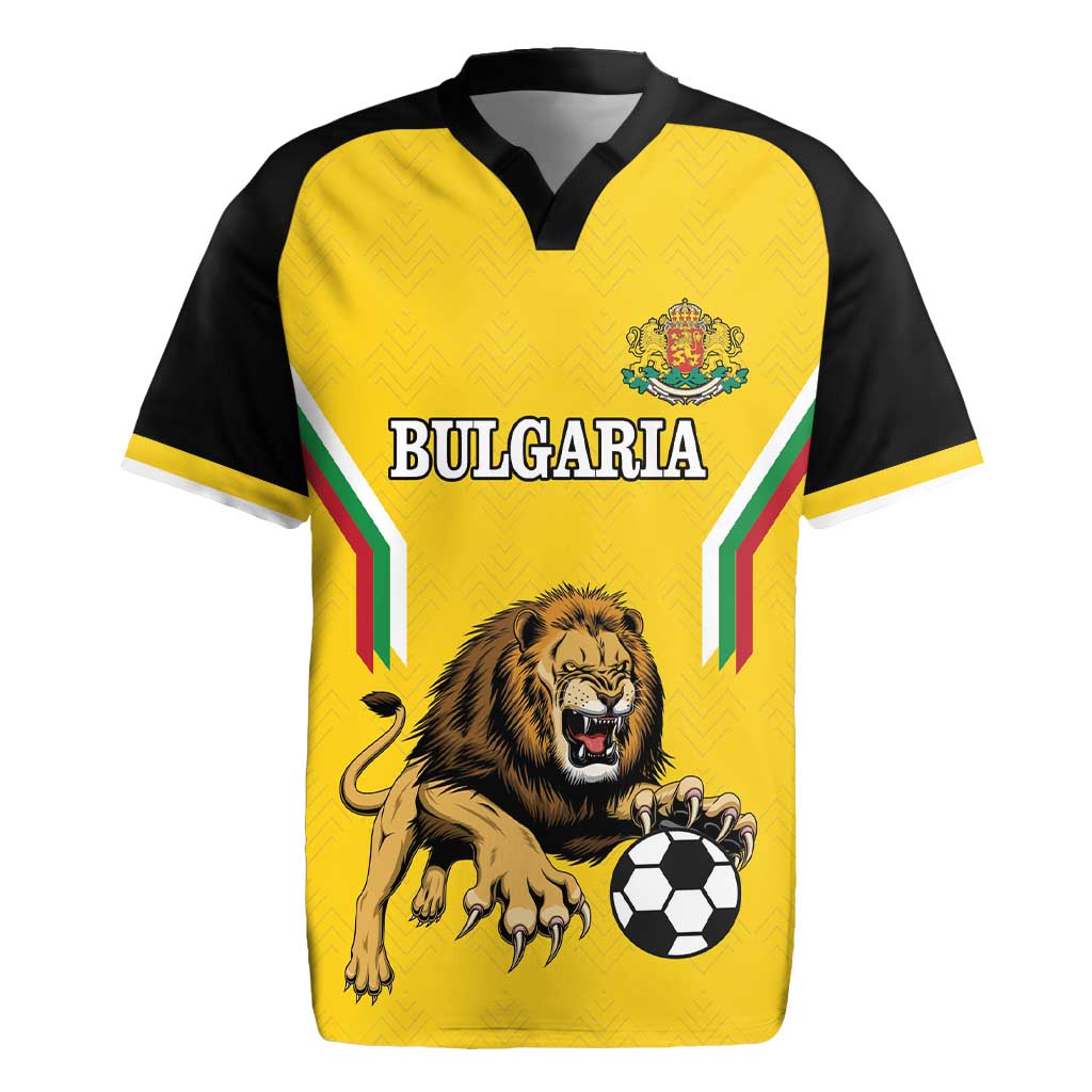 Custom Bulgaria Football Rugby Jersey The Lions Come Champions Yellow Version - Wonder Print Shop