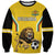 Custom Bulgaria Football Sweatshirt The Lions Come Champions Yellow Version - Wonder Print Shop