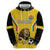 Custom Bulgaria Football Zip Hoodie The Lions Come Champions Yellow Version - Wonder Print Shop