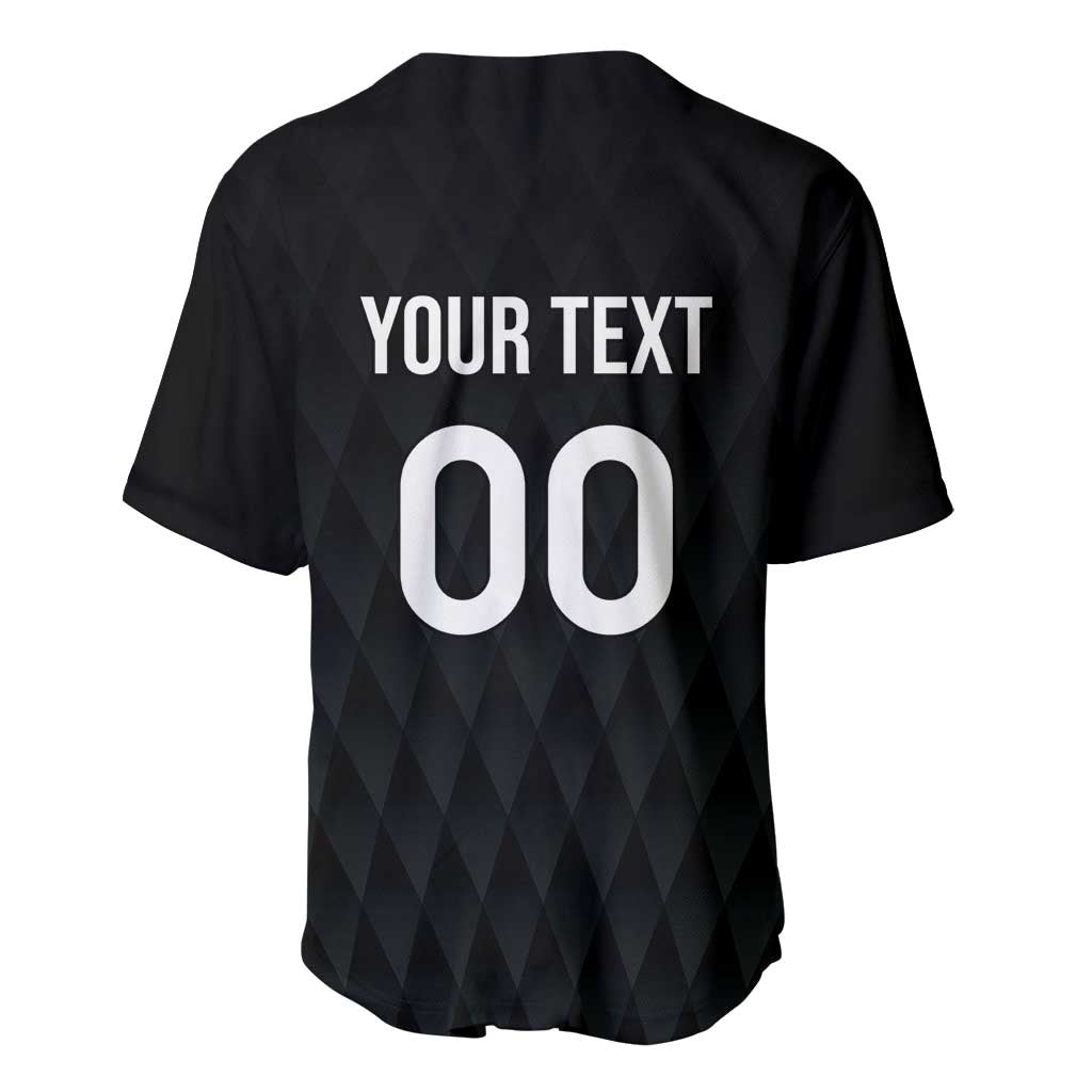 Black jersey back with 'YOUR TEXT' and large '00' number print
