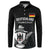 Custom Germany Rugby Button Sweatshirt Black Eagles Special Style