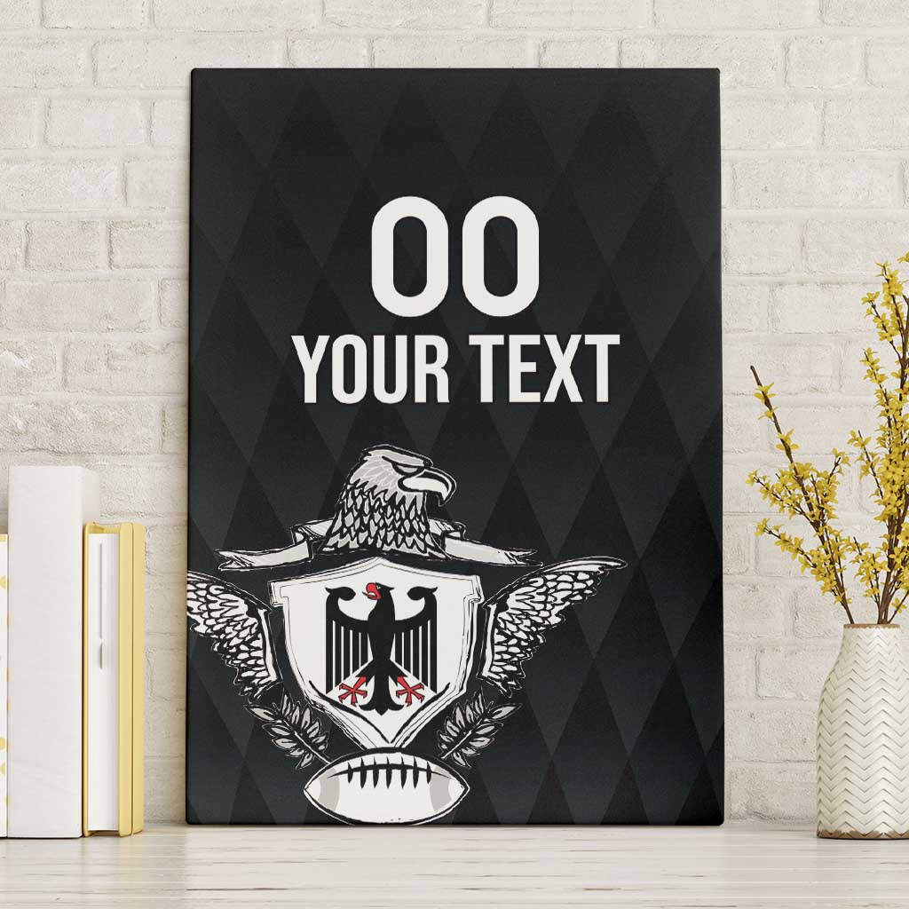 Custom Germany Rugby Canvas Wall Art Black Eagles Special Style