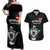 Custom Germany Rugby Couples Matching Off Shoulder Maxi Dress and Hawaiian Shirt Black Eagles Special Style