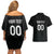 Custom Germany Rugby Couples Matching Off Shoulder Short Dress and Hawaiian Shirt Black Eagles Special Style