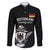 Custom Germany Rugby Family Matching Long Sleeve Bodycon Dress and Hawaiian Shirt Black Eagles Special Style