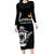 Custom Germany Rugby Family Matching Long Sleeve Bodycon Dress and Hawaiian Shirt Black Eagles Special Style