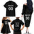 Custom Germany Rugby Family Matching Off The Shoulder Long Sleeve Dress and Hawaiian Shirt Black Eagles Special Style