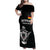 Custom Germany Rugby Family Matching Off Shoulder Maxi Dress and Hawaiian Shirt Black Eagles Special Style