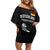 Custom Germany Rugby Family Matching Off Shoulder Short Dress and Hawaiian Shirt Black Eagles Special Style