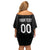 Custom Germany Rugby Family Matching Off Shoulder Short Dress and Hawaiian Shirt Black Eagles Special Style