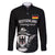 Custom Germany Rugby Family Matching Puletasi and Hawaiian Shirt Black Eagles Special Style