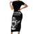 Custom Germany Rugby Family Matching Short Sleeve Bodycon Dress and Hawaiian Shirt Black Eagles Special Style