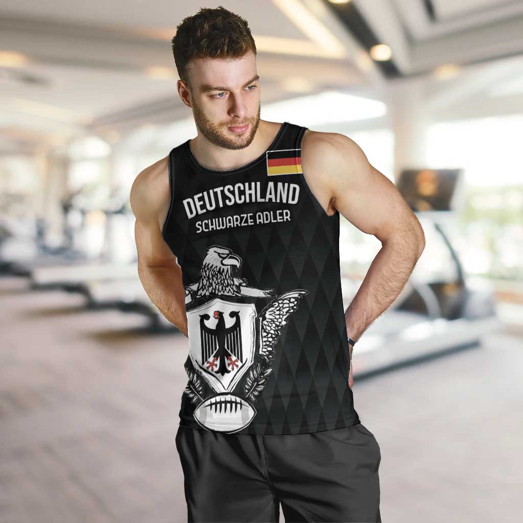 Custom Germany Rugby Men Tank Top Black Eagles Special Style