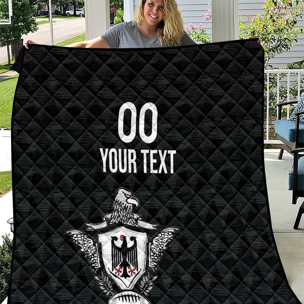 Custom Germany Rugby Quilt Black Eagles Special Style - Wonder Print Shop